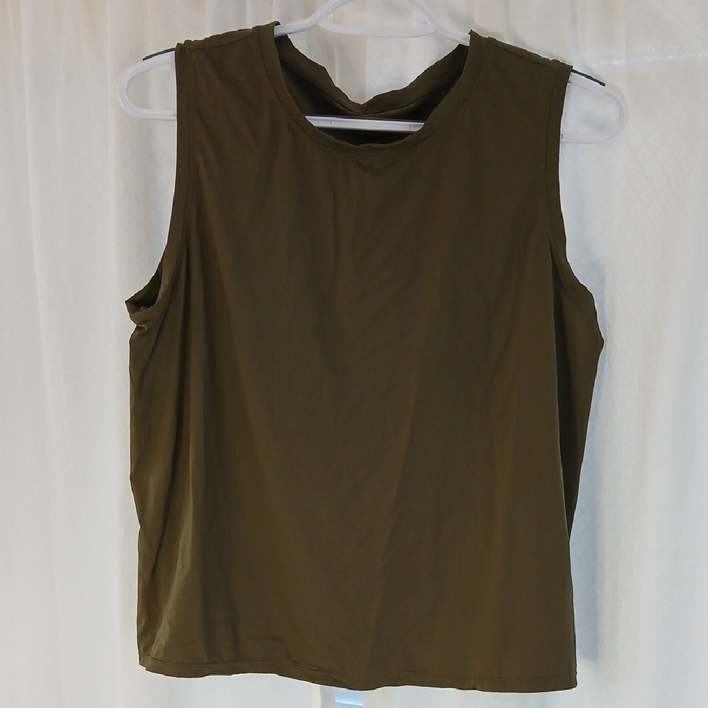 Olive Sleeveless Women's Top